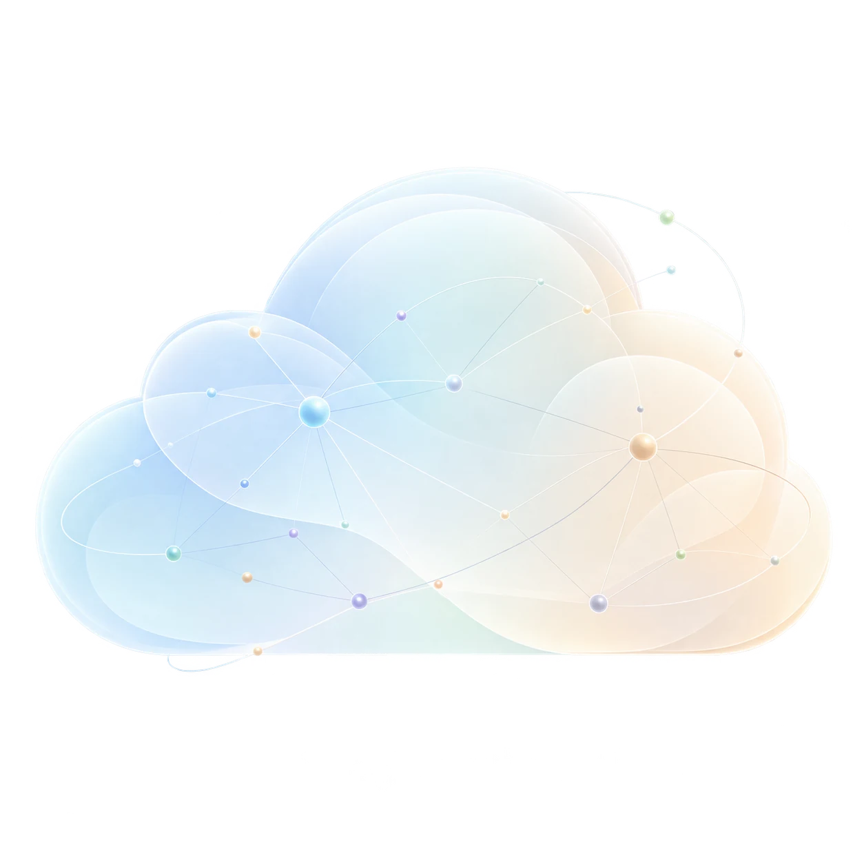 Managed cloud illustration